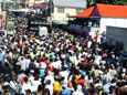 Small Axe Band among a sea of jouvert revellers